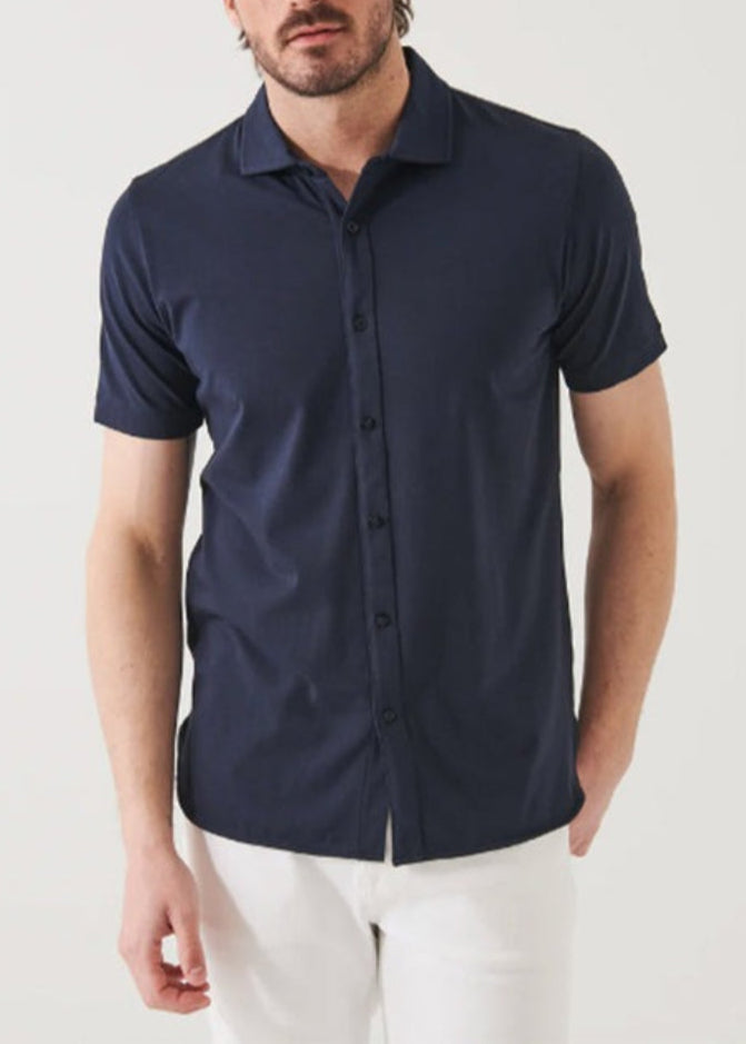 Patrick Assaraf Short Sleeve Iconic Button Shirt