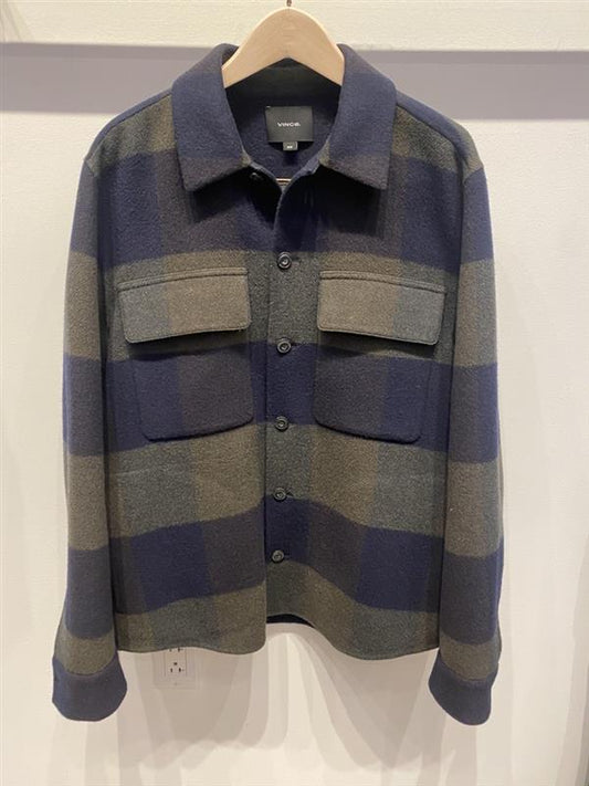 Vince Plaid Splittable Shirt Jacket