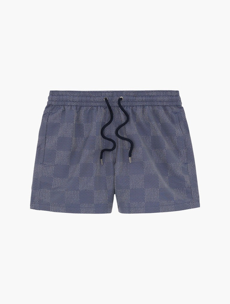 Frescobol Carioca Sport Copa Check print Jacquard Swimshorts