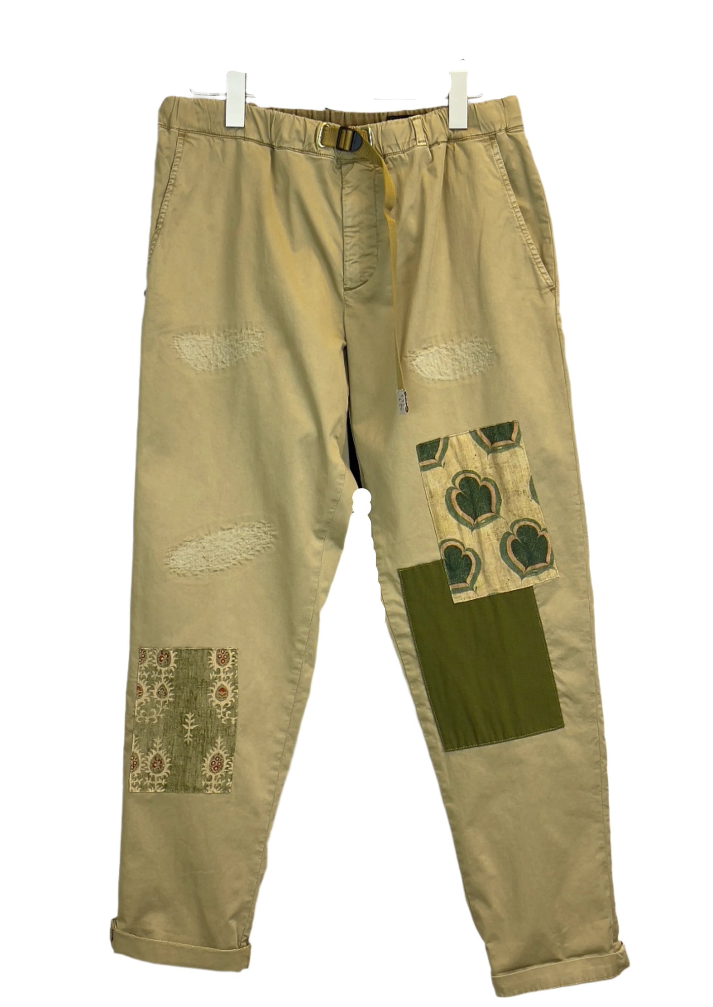 White Sand Patchwork Trouser