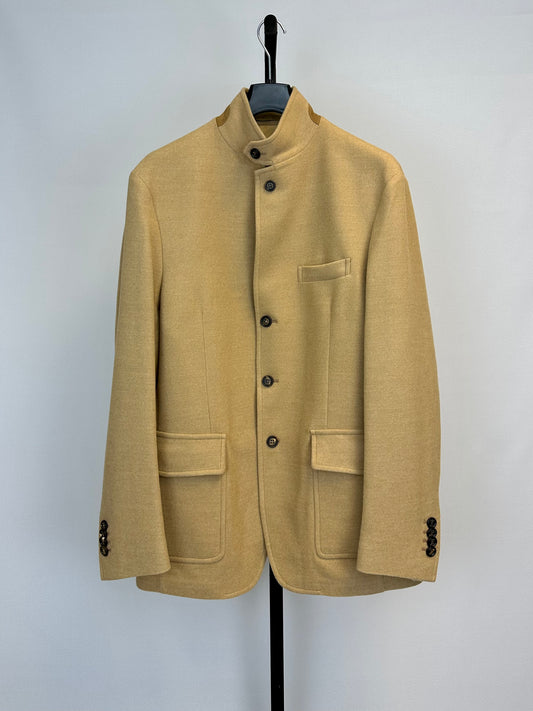 Eleventy Micron Wool Stand Collar Jacket