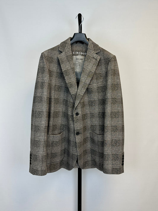 Circolo Glen Plaid Print Jacket