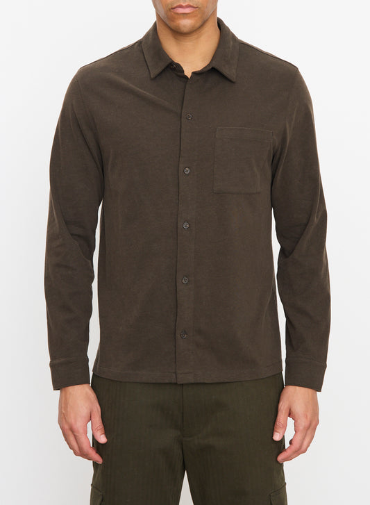 Vince Sueded Jersey Button Down