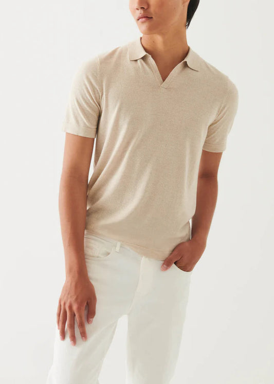 Patrick Assaraf S/S Cupro Tipped Polo