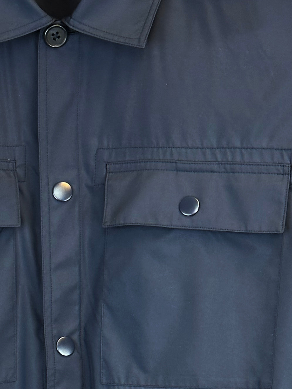 Patrick Assaraf Nylon Flap Pocket Shirt Jacket