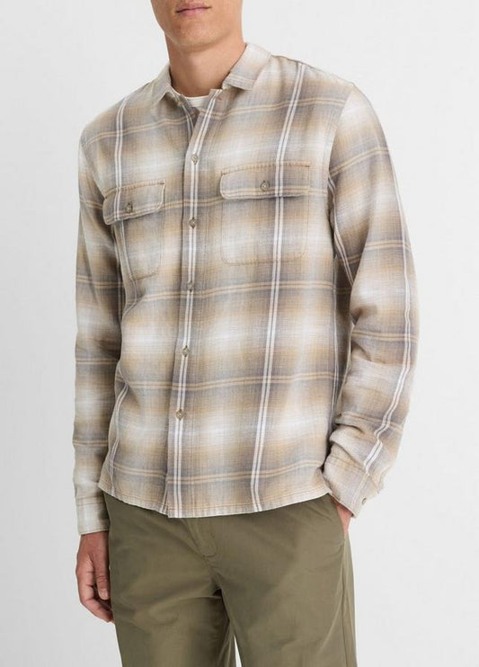 Vince Saguaro Plaid L/S Shirt