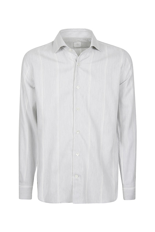 Eleventy Cotton Blend Stripe Shirt
